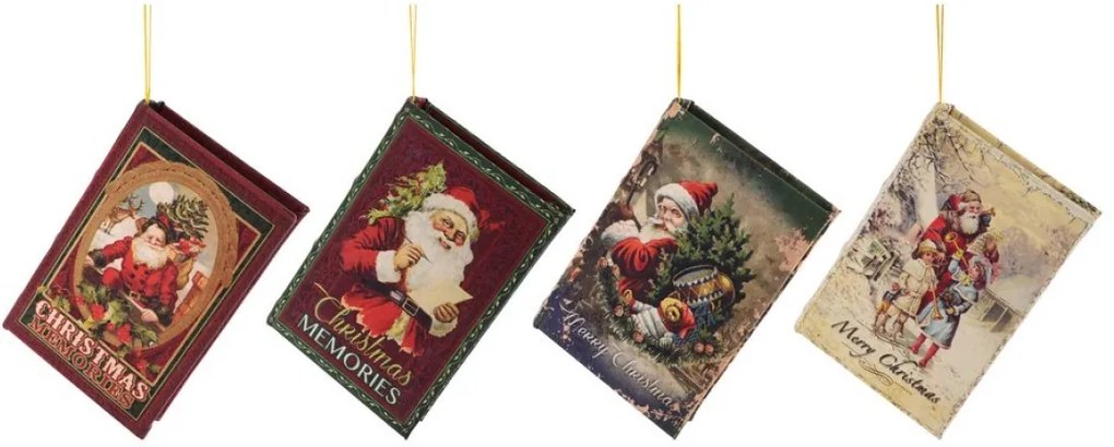 Ornament pentru bradul de Craciun 4 carti