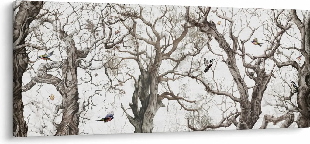 Tablou - Model de pădure, desen (120x50 cm)