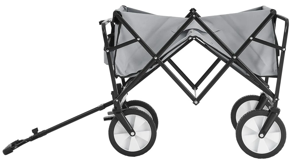 Cărucior de mână gri deschis
