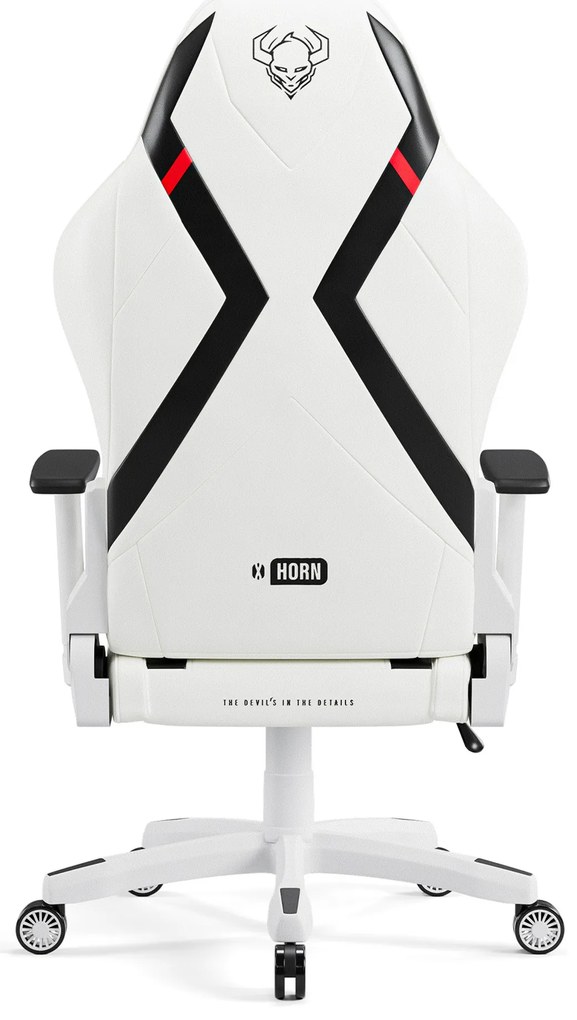 Scaun gaming Diablo X-Horn 2.0 King Size: alb-negru