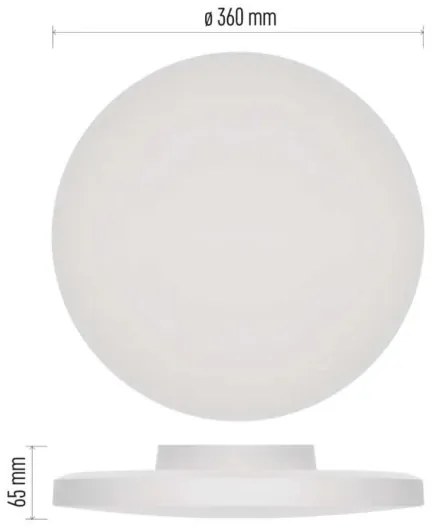 Plafonieră LED pentru baie LED/18W/230V 3000/4000/5700K IP55 alb