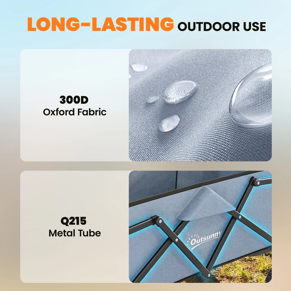 Outsunny Cărucior de Grădină Remorcă de Transport Pliabil pentru Toate Terenurile 66L Sarcină 68kg Mâner Reglabil 81 x 45 x 89 cm Gri | Aosom Romania