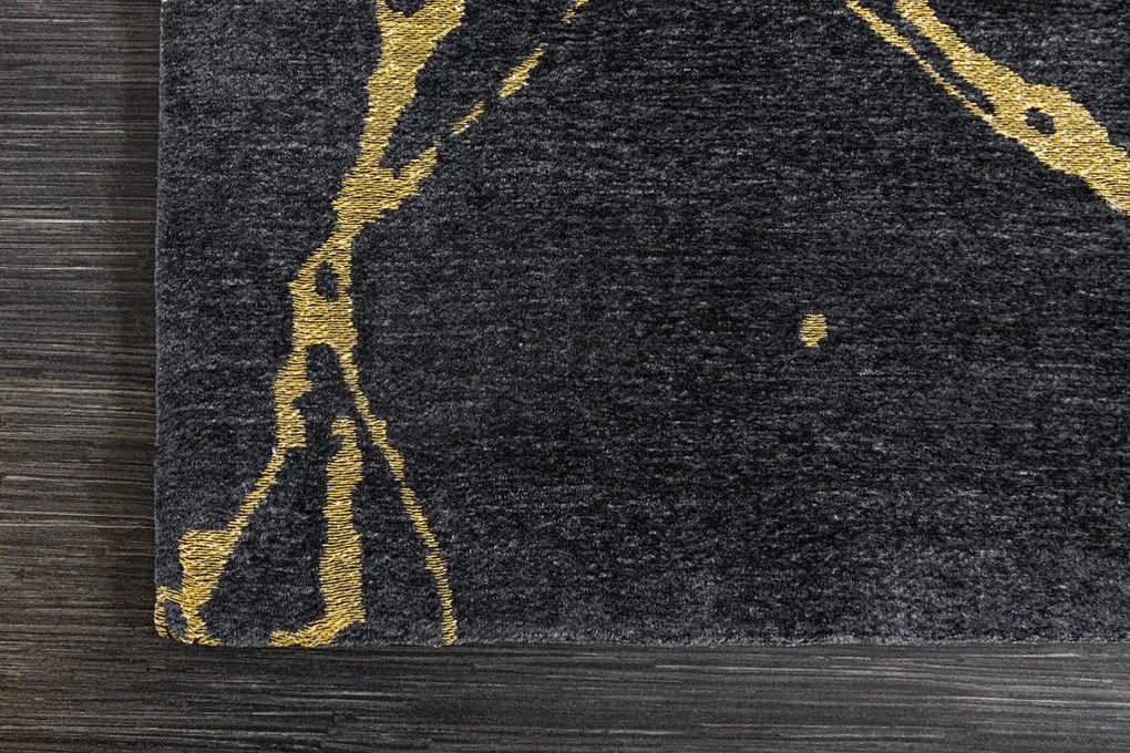 Covor negru cu aspect de marmura MARMOR 160x240cm