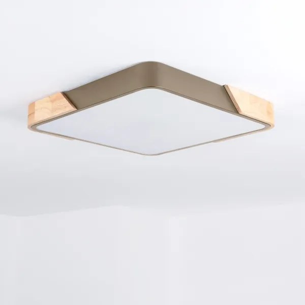 BRILAGI - corp de iluminat LED dimabil PILANA SQUARE LED/48W/230V stejar/bej 42x42 cm + telecomandă
