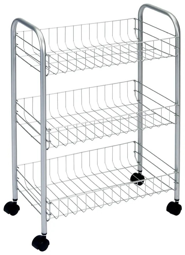 Suport mobil cu 3 rafturi Metaltex Lugano