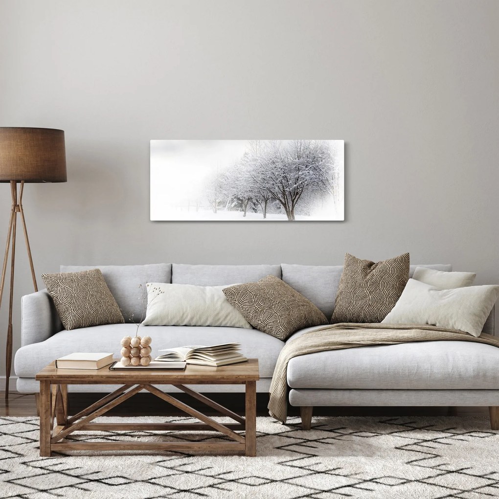 Tablou - Aleea de iarnă (120x50 cm)
