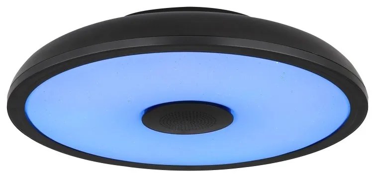 Plafoniera LED RGB cu telecomanda si difuzor RAFFY negru