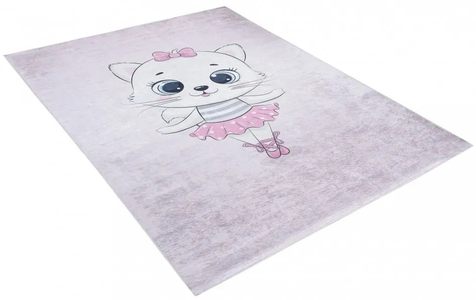 Covor pentru copii cu motivul unei pisici adorabile Lăţime: 120 cm | Lungime: 170 cm