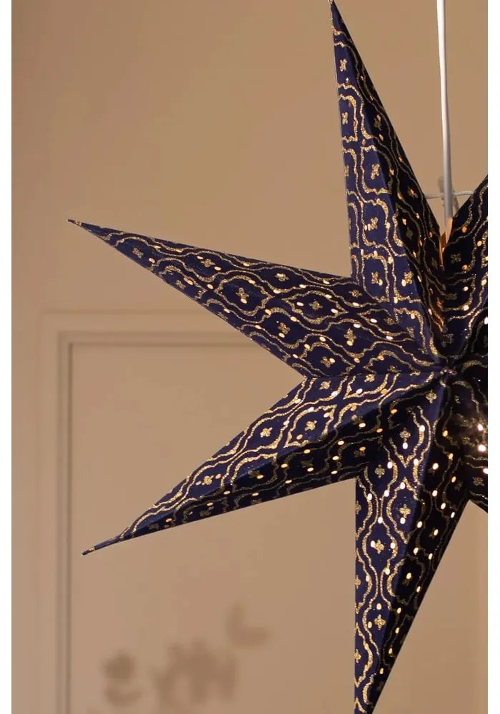 Decorațiune luminoasă de Crăciun albastru-închis suspendată Baroque – Markslöjd