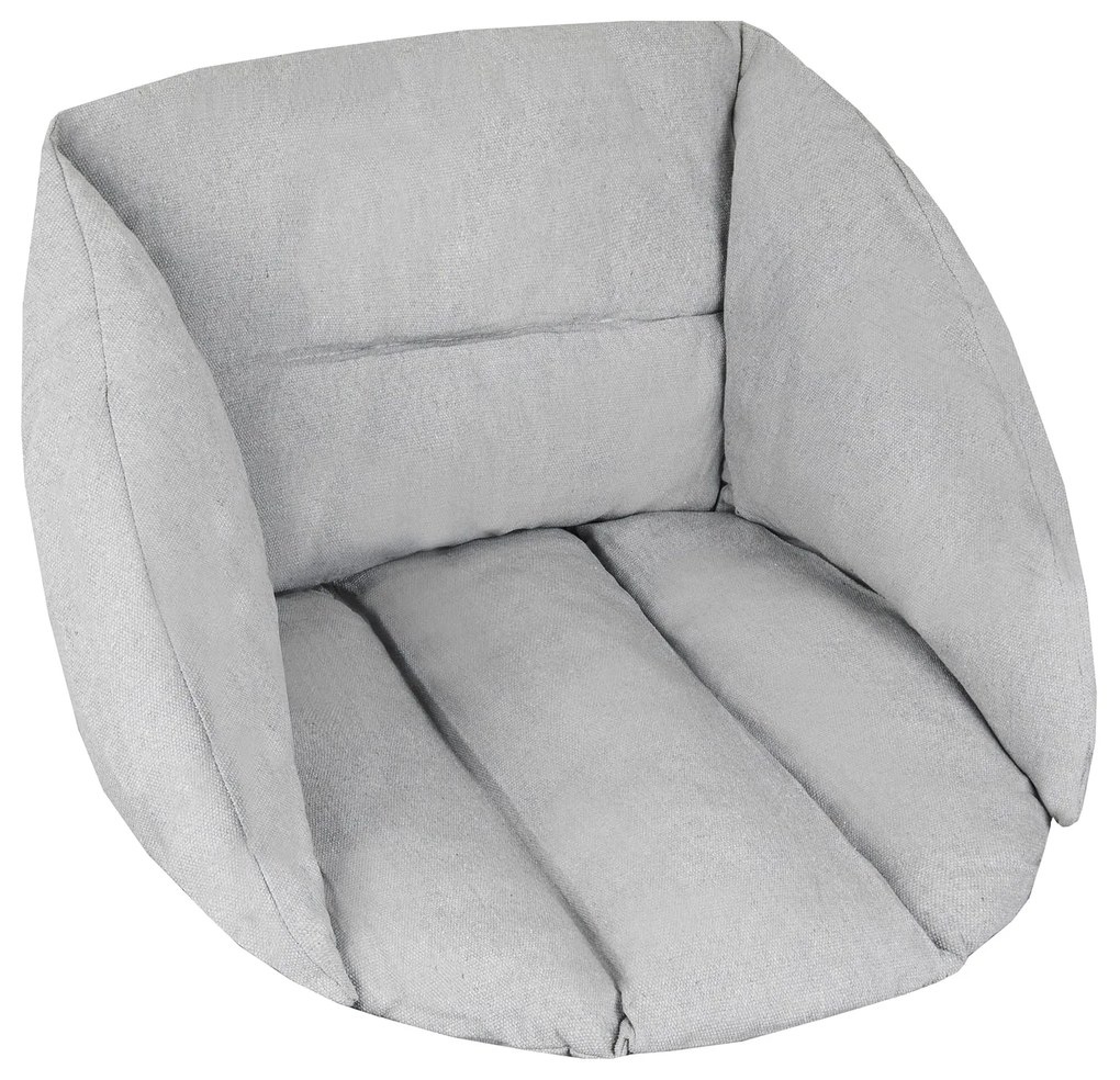 Fotoliu suspendat gri KOLUMBIA cu tapiterie