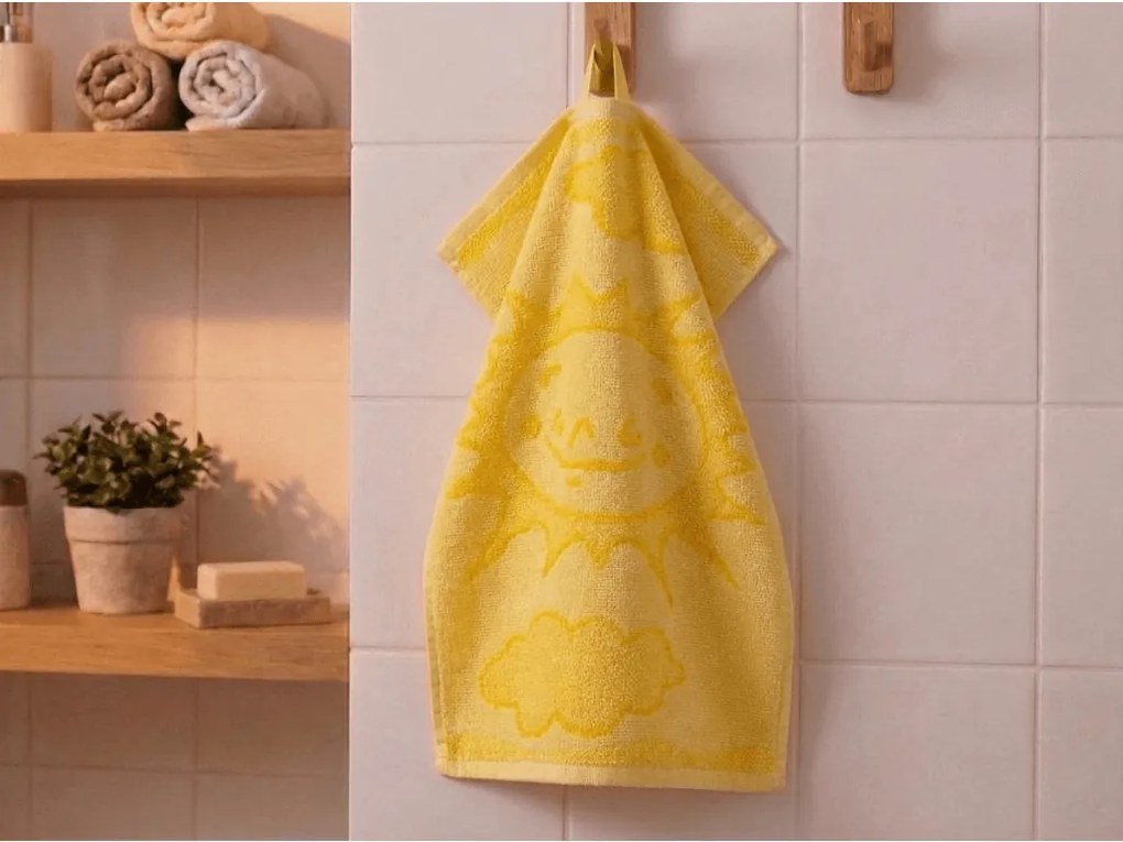 Prosop pentru copii BEBÉ galben de soare 30x50 cm