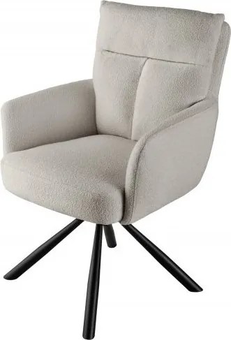 Set 2 scaune pivotante Big George, boucle bej