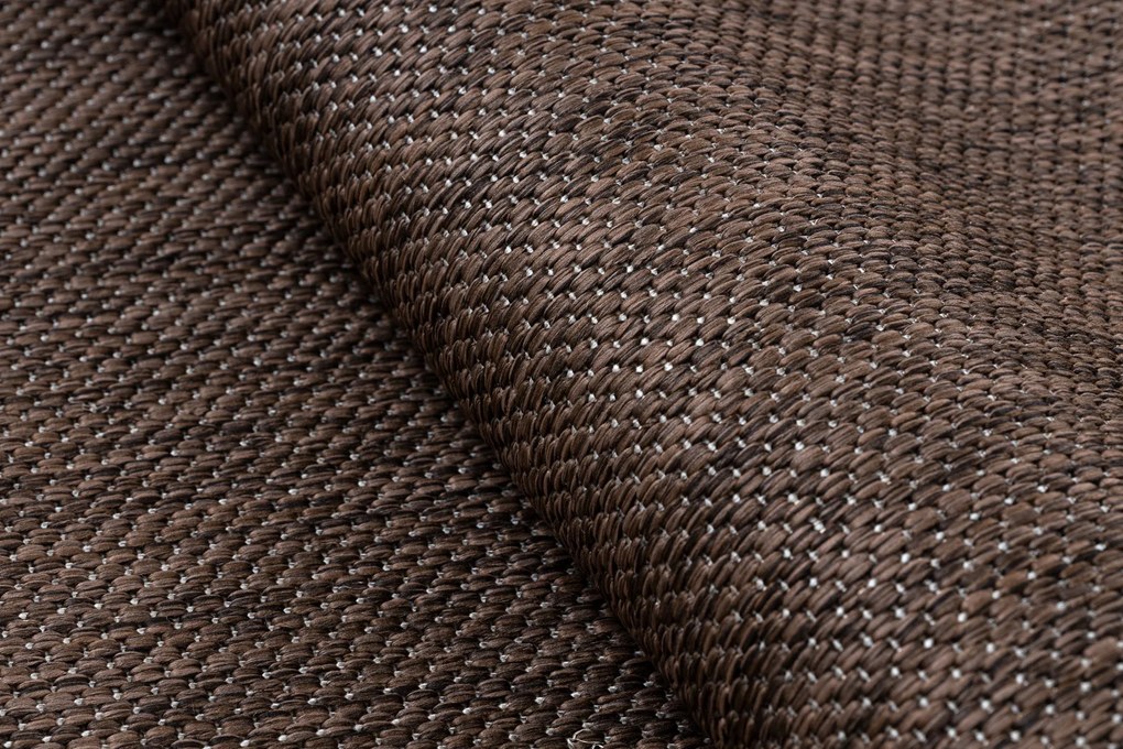 Covor, traversa SISAL SION A5165A Melanj țesute plate maro