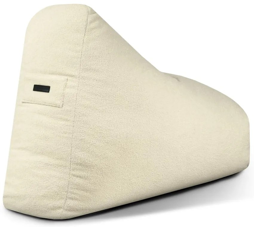 Fotoliu bean bag maro cu tapițerie din țesătură bouclé Snug 100 – SLOWDOWN