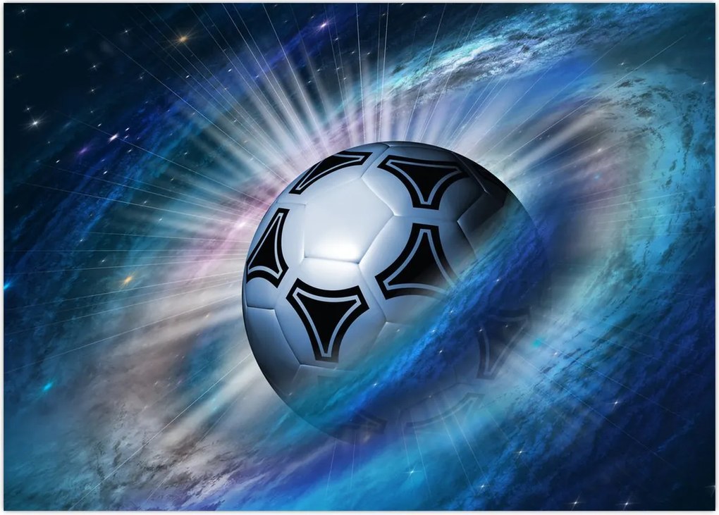 Tablou - Fotbal în spațiu (70x50 cm)