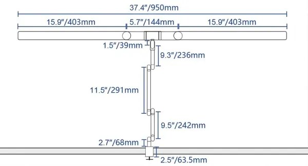Lampă LED tactilă dimabilă de masă LED/24W/230V 3000-6500K CRI 92 negru