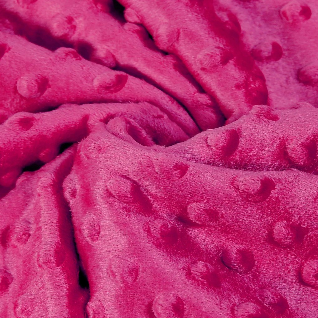 Goldea pătură pentru copii minky - roșu fucsia - 75x100 cm 75 x 100 cm
