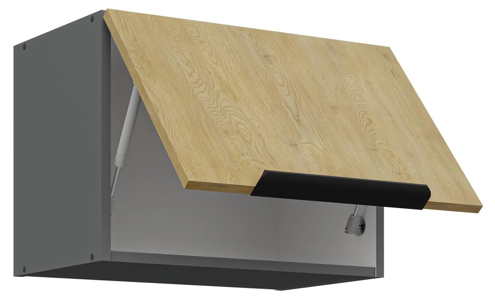 Dulap superior de bucătărie Carminia 50 GU-36 1F (stejar cremona + antracit). 1127940