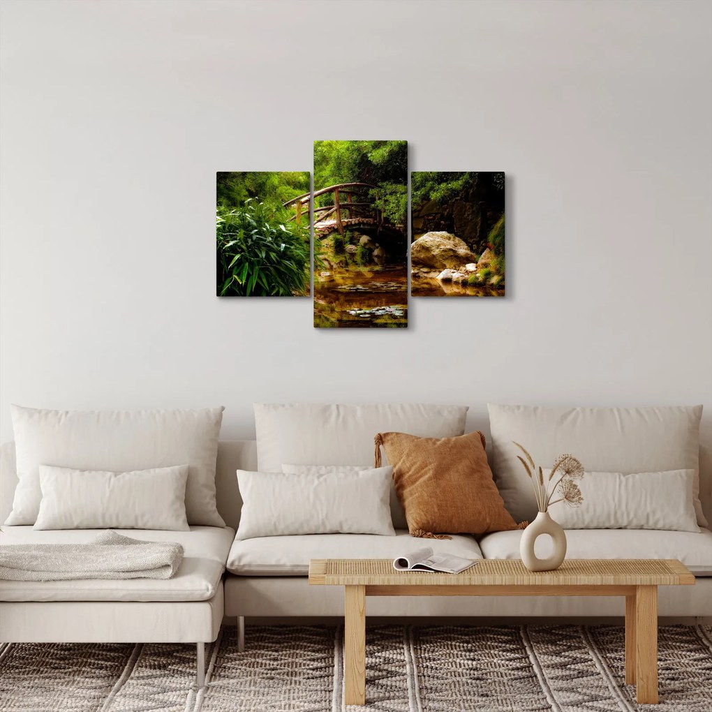 Tablou - Pod prin râu (90x60 cm)