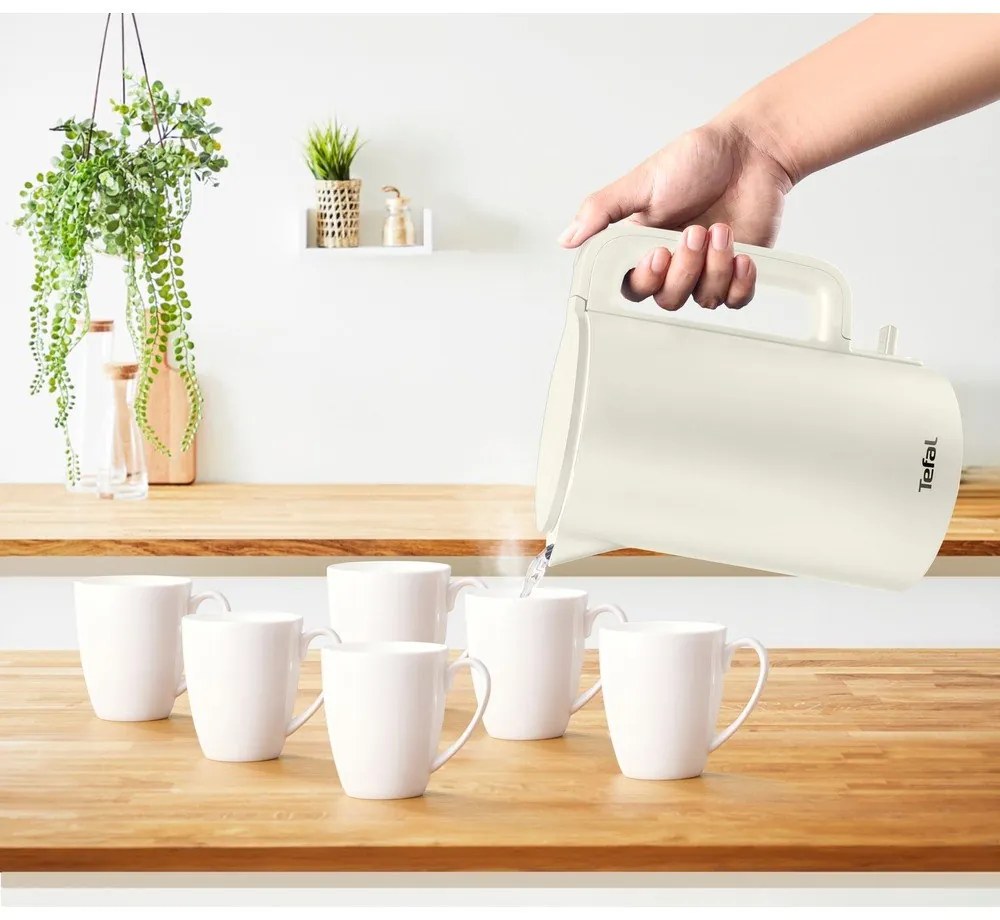 Ceainic electric crem 1,5 l Thermo Protect KO140AE0 – Tefal