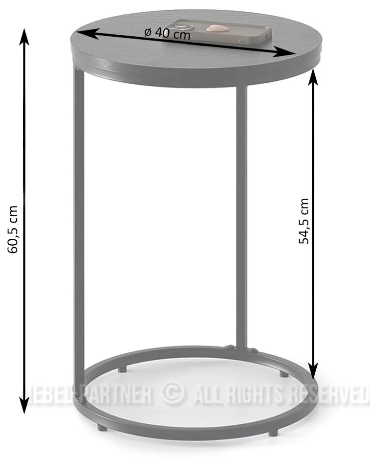 Măsuță de cafea Corden (negru + crom mat). 1111590