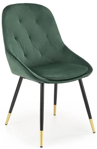Scaun K437 Velvet Verde – l49 x A55 x h88 cm