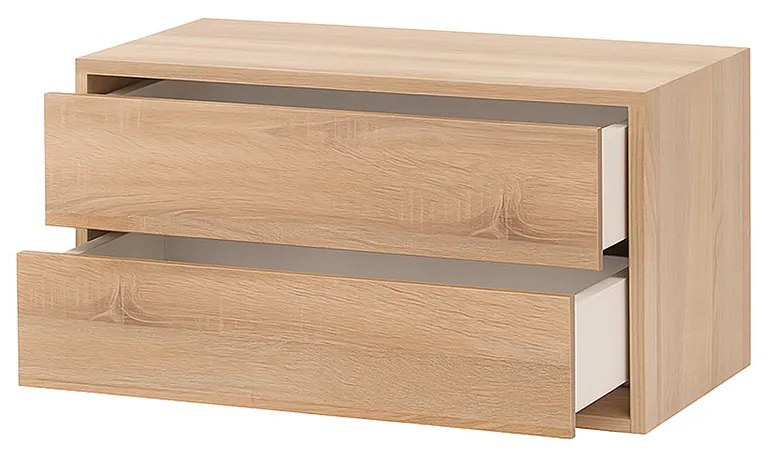 Boxie dulap de perete cu 2 sertare 40x80x37 cm stejar sonoma