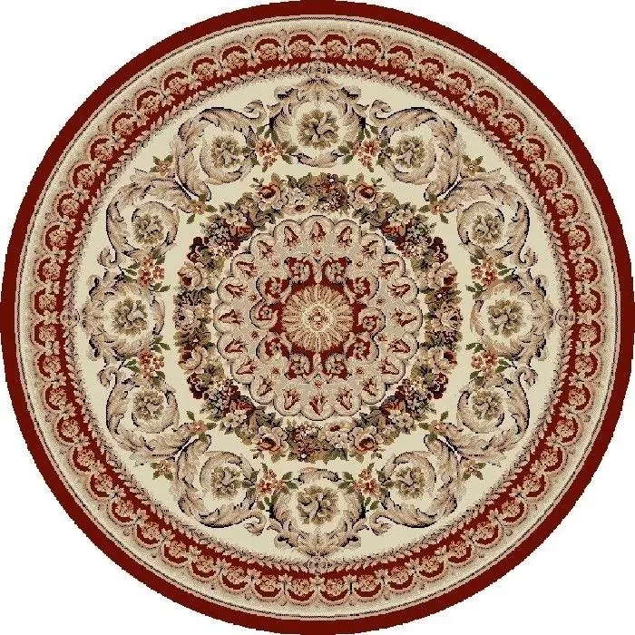 Covor cerc 539 grena Selectează mărime: 150 X 150