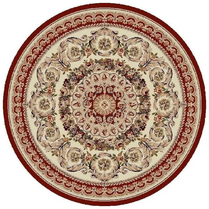 Covor cerc 539 grena Selectează mărime: 200 X 200