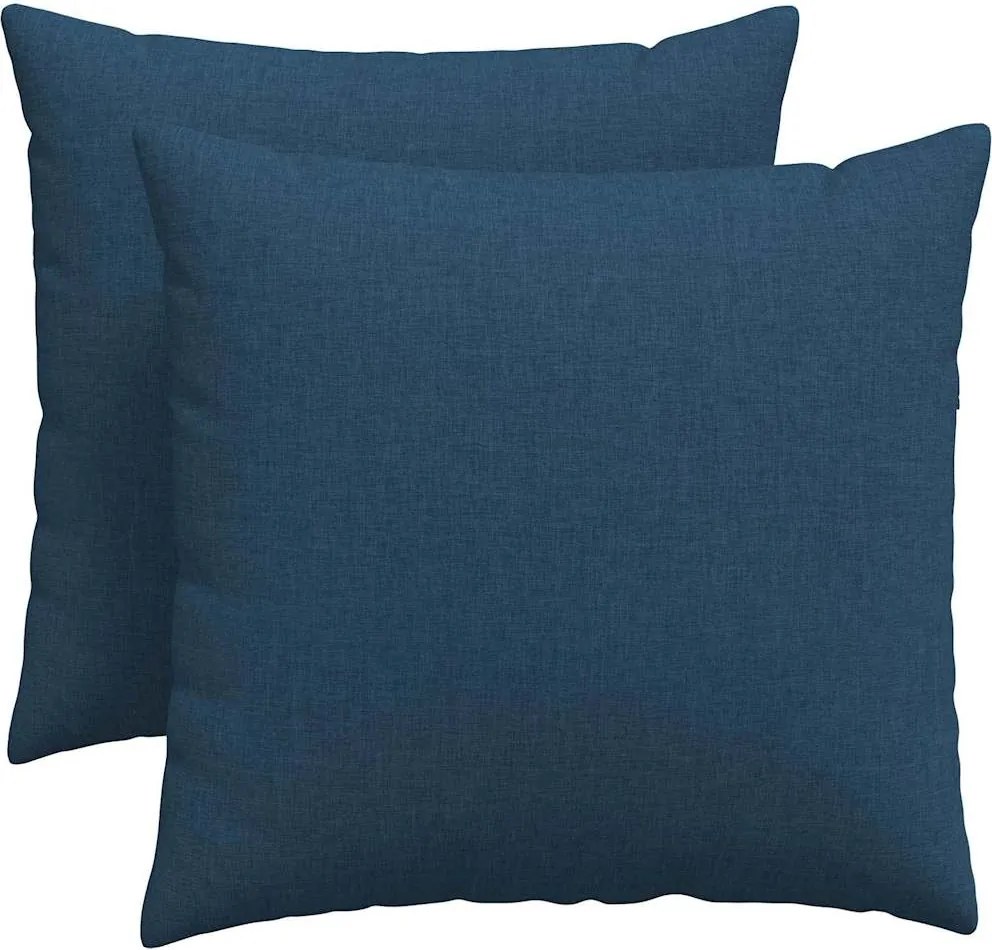 vidaXL Perne pentru canapea 2 pcs albastru 50 x 50 cm țesătură