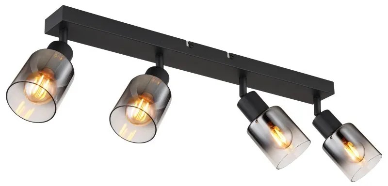 Plafoniera 4L design modern Hubertus negru