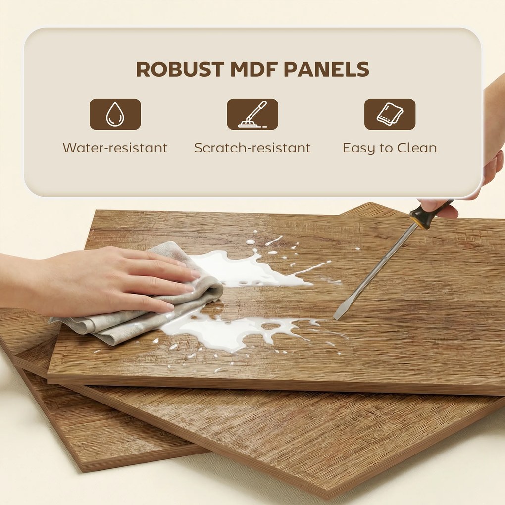 HOMCOM Divizor elegant cu design zigzag | Aosom Romania