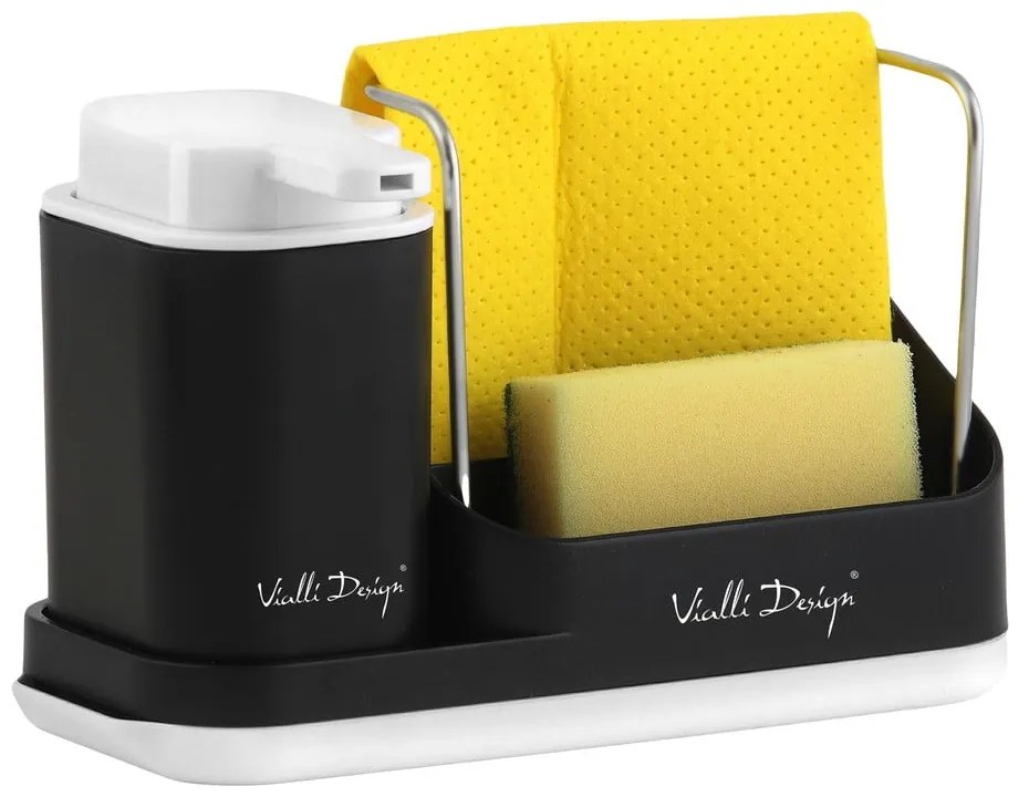 Set de spălat vase negru Vialli Design