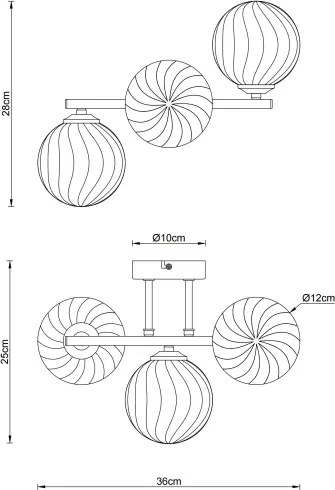 Globo 56146W - Aplică de perete CONOR 3xG9/4W/230V