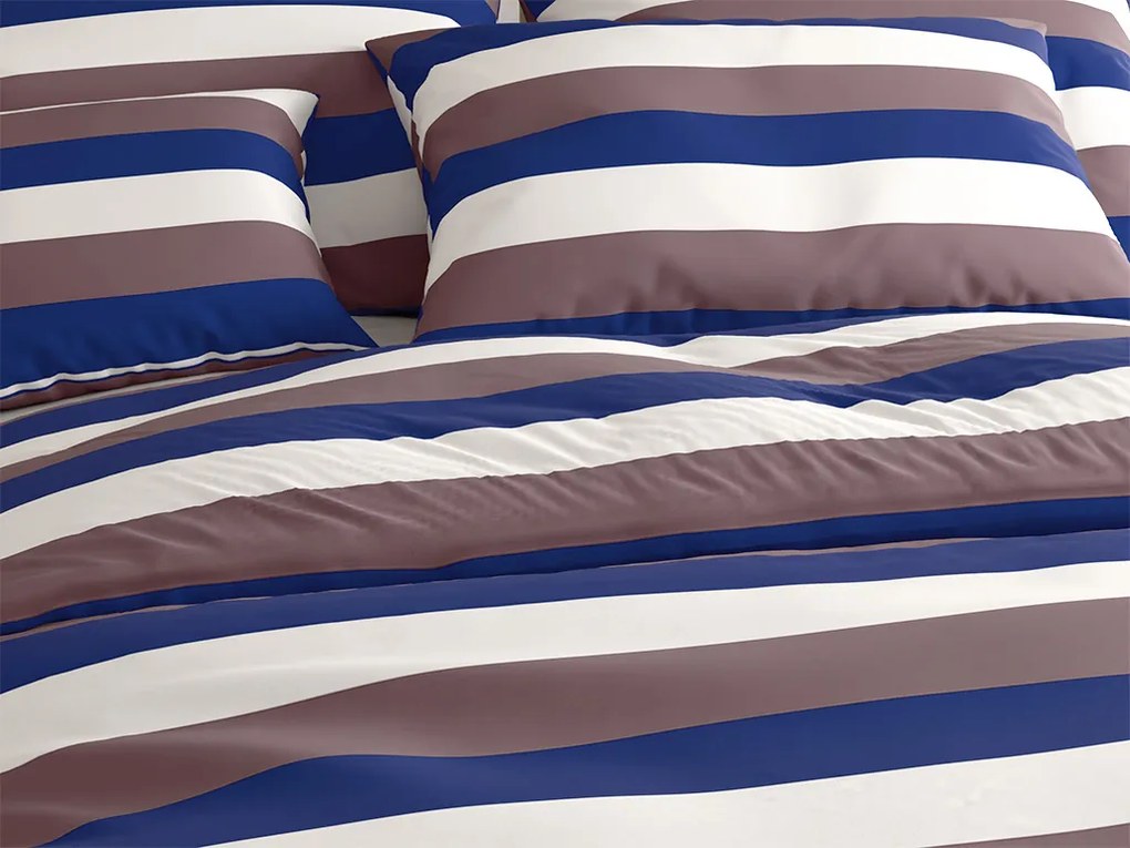 Lenjerie de pat bumbac Tridens alba