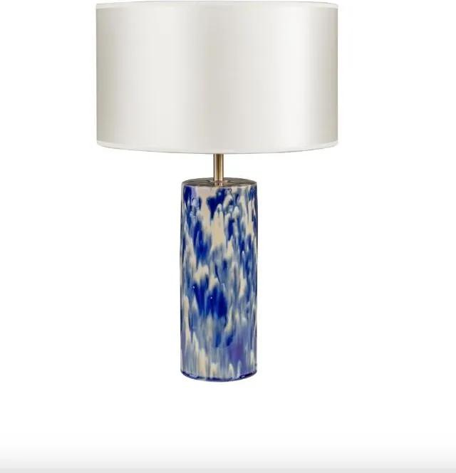 Veioza albastra/alba din ceramica 54,5 cm Ocean Lamp