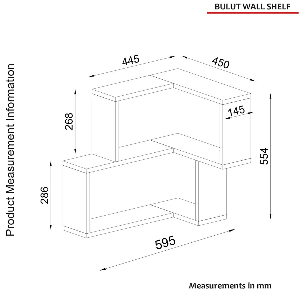 Etajeră Bulut White