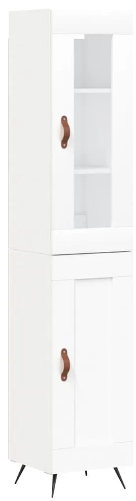 3199465 vidaXL Dulap înalt, alb, 34,5x34x180 cm, lemn prelucrat