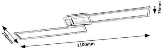 Rabalux 71015 - Lumină LED BENEDICK dimabilă 40W 230V Wi-Fi Tuya + DO