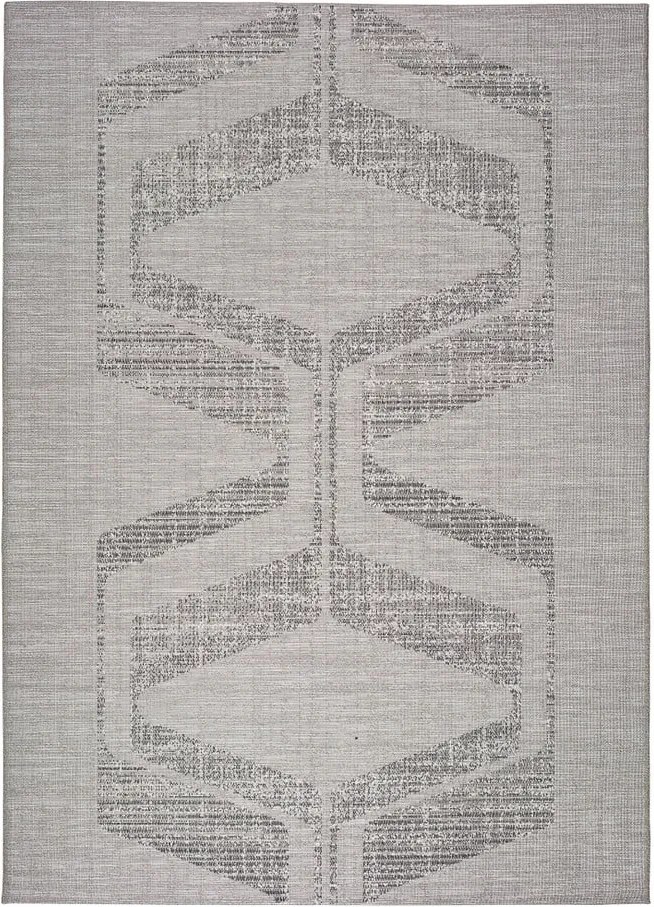 Covor potrivit pentru exterior, gri, Weave Mujro, 77 x 150 cm