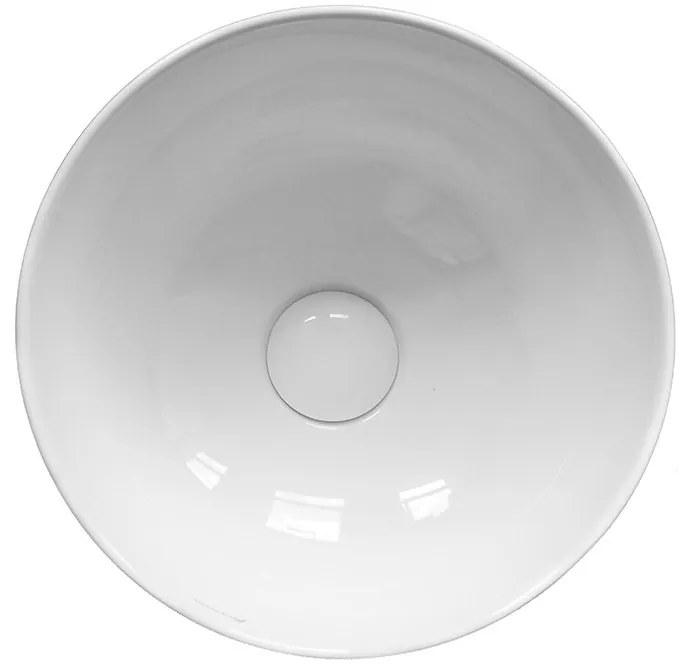 Lavoar pe blat, Fluminia, Round, rotund, diametru 33cm, alb