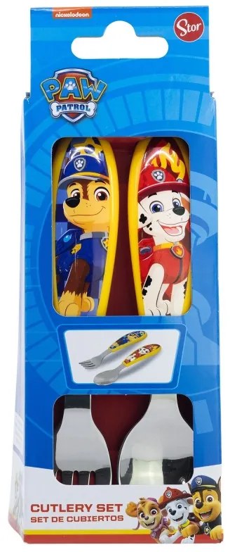 Patrula Cățelușilor Rescue Pups set de tacâmuri ergonomic din metal - 2 piese