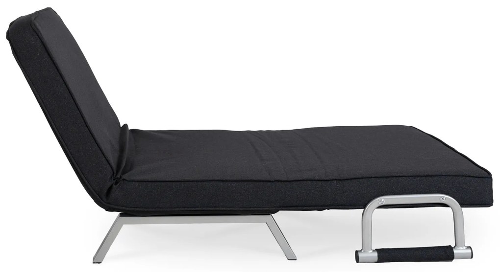 JAKS Fotoliu extensibil Bart 2 negru
