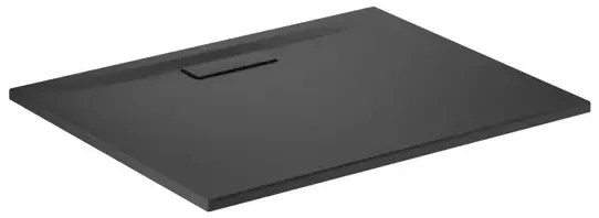 Cadita de dus dreptunghiulara Ideal Standard Ultra Flat New negru mat 100x80 cm