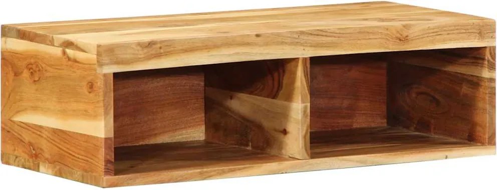 vidaXL Dulap TV montat pe perete 60x30x19 cm, lemn masiv de acacia