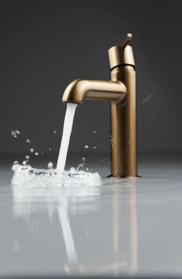 SILIA - Baterie pentru Chiuvetă, Bronz Periat (BQS_C20M)