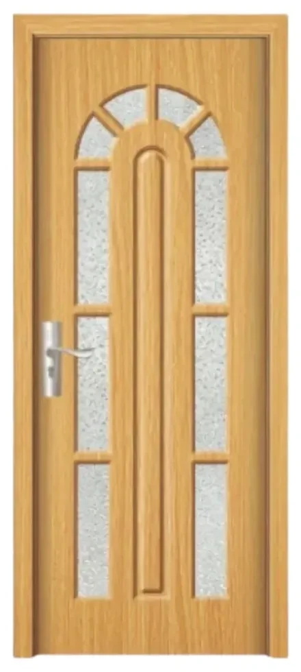 Usa Interior din MDF Novo Doors ND108, Cadru din Lemn Masiv, Geam Sablat, KIT COMPLET, Toc , Manere si balamale incluse (Culoare: Wenge, Toc: Fix,