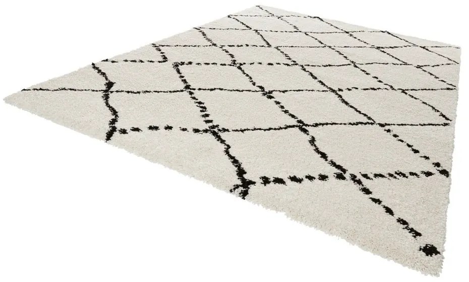 Covor Mint Rugs Hash, 120 x 170 cm, bej - negru