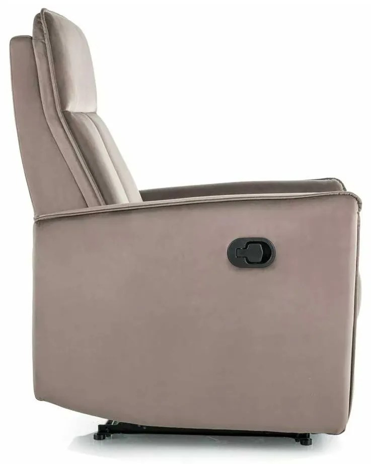 Scaun reclinabil Maxime Velvet, maro