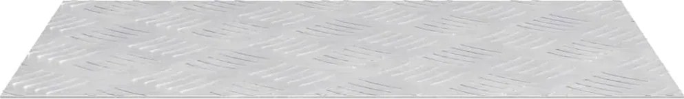 vidaXL Trepte Dreptunghiular 4 pcs Argintiu 50 x 30 cm Aluminiu